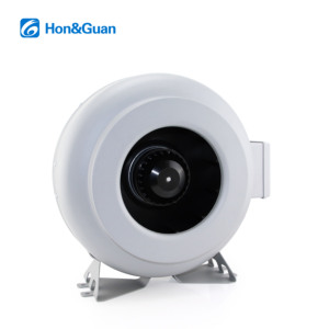 מאוורר צנטריפוגלי עגול ממתכת 10 אינץ' של Hon&Guan, בעל יעילות גבוהה, מאושר CE, מתאים לחוות, פליטת גזים, הידרופוניקה וביצועים יציבים. - Product Image 1