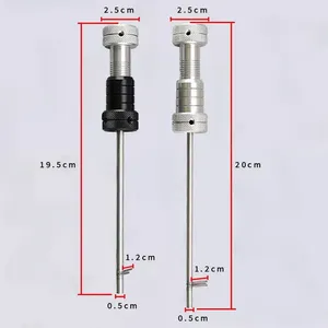 Juego de 2 Herramientas de Reparación de Cerraduras Mecánicas con Bloqueo de Hoja en Forma de Hoja Plateada y Negra para <span class=keywords><strong>Cerrajeros</strong></span> - Product Image 5