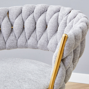 Two Sets Modern Swivel <b>Bar</b> <b>Stools</b> Breathable Cotton Linen Cushions Electroplated Metal Frames Rust-Resistant Gym/Commercial Use - Product Image 4