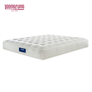Matelas hybride en soie tufté à la main personnalisable LOONGFUNG pour hôtel/usage domestique avec ressorts ensachés zonés et latex naturel - Product Image 1