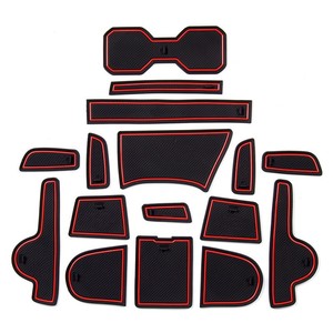 Almohadillas para ranura de puerta de coche para <span class=keywords><strong>Jeep</strong></span> <span class=keywords><strong>Renegade</strong></span> 2018-2023, alfombrillas para consola central, insertos para portavasos, revestimientos, insertos de goma interiores - Product Image 5
