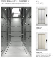 Ascensore Passeggeri Fareo FLA-K12A Moderno in Acciaio Inox Senza Ingranaggi, Sicuro e Durevole, 110V/220V/240V per Uso in Appartamenti