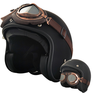 หมวกกันน็อคแบบครึ่งใบ VIRTUE Vega รุ่นใหม่สำหรับผู้ใหญ่ ได้รับมาตรฐาน DOT สำหรับรถจักรยานยนต์ บุด้วยโฟม ABS - Product Image 5