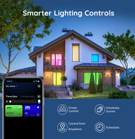 Plafonnier intelligent LED RVB 24W moderne intérieur monté en surface avec télécommande base en fer pour salon chambre lecture