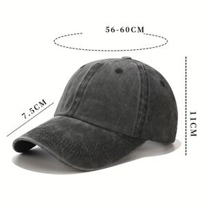 Gorras de Béisbol Deportivas de Mezclilla Lavada con Logotipo Bordado Personalizado, Gorras Trucker Snapback de Moda al por Mayor para Hombre - Product Image 3