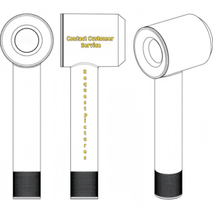 Secador de Pelo de Calidad Original, Secador de Pelo HD08 sin Aspas de Alta Velocidad con Iones Negativos - Product Image 5