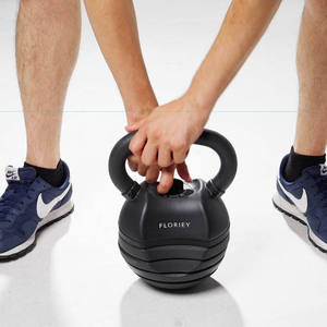 Venta al por mayor 50LB 22,6 KG pesos recubiertos ajustables Kettlebells equipo de gimnasio entrenamiento Kettlebell - Product Image 1