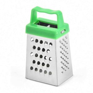 Râpe manuelle à quatre faces en acier inoxydable pour citron, fromage et légumes, avec poignée en plastique – Outil de cuisine à petit prix - Product Image 4