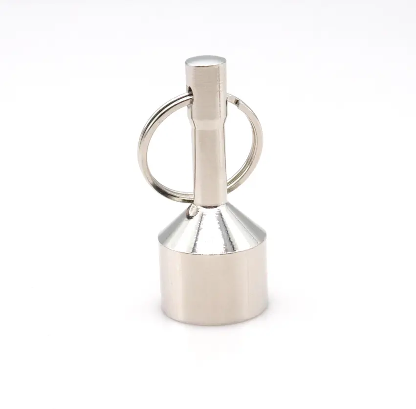 Metal Magnet Keychain Strong Neodymium Split Ring Pocket Keyring Holder