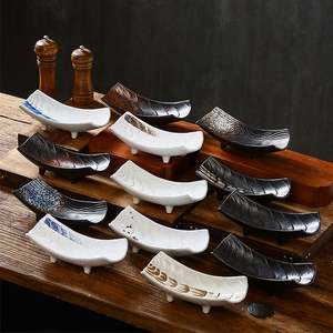 Plateaux à Sushi en Forme de Bateau | Céramique Japonaise (Rétro Glacé, Sashimi/<span class=keywords><strong>Oursin</strong></span>) - Product Image 1