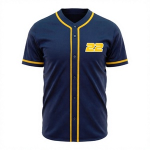 Camiseta de Béisbol de Dos Tonos, Uniforme de Softbol, Camisa Deportiva de Manga Corta con Botones, Ropa Deportiva Personalizada para Equipos - Product Image 4