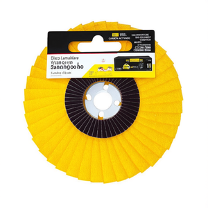 Disco de Lijado Plano de Cerámica Amarilla, 115 x 22 mm, con Respaldo de Nylon - Product Image 2