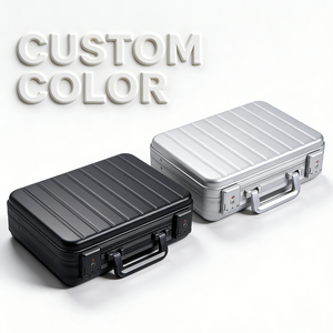 Maletín de aluminio puro Duro Personalizado de plata práctica de lujo de calidad superior con espuma - Product Image 6