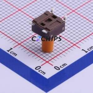 DTSM-65S-S-V-T/R Tactile Switch SMD-4P,6.2x6.2mm Switch Single Pole Single Throw Round Button Vertical Mount 6.2mm - Product Image 2