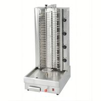 Machine à Kebab Doner avec Pierre de Lave Chauffante pour la Maison, Plateau de Service Turc en Cuivre, Trancheuse Commerciale Robuste Rotative