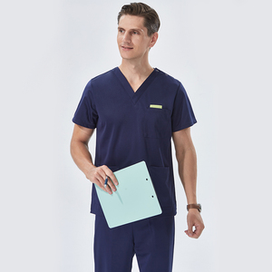 Mới Căng Y Tế Tẩy Tế Bào Chết Thoáng Khí Chỉnh Hình Bác Sĩ Phẫu Thuật Làm Việc Thiết Lập Bền Thú Y Top + Quần Bác Sĩ Và Y Tá Đồng Phục - Product Image 4