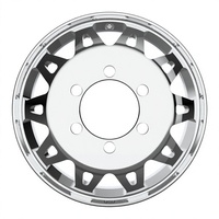Nouvelles jantes de remplacement HZR en alliage d'aluminium forgé poli à six branches de 15 pouces, 6x180 PCD ET110, ajustement universel, garantie 1 an