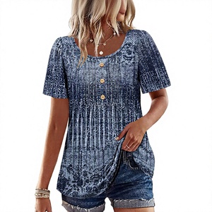 เสื้อยืด RTS Blank ผ้าฝ้าย 100% สำหรับผู้หญิง สกรีนลายเสื้อยืดตามสั่ง - Product Image 4