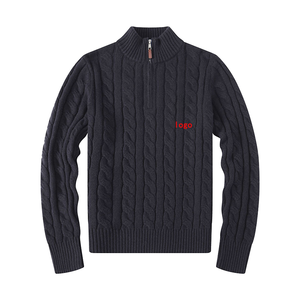 Maglioni Invernali da <span class=keywords><strong>Uomo</strong></span> Personalizzati, Pullover in Poliestere/Cotone con Logo in Rilievo sul Davanti - Product Image 1