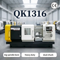 Tour CNC à banc plat robuste QK1316 pour le secteur pétrolier, contrôleur GSK, machine à tarauder les tuyaux API 40-160 mm avec approbation CE