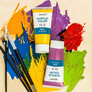 SINOART 12/24/36 couleurs 60ml/120ml ensemble de <span class=keywords><strong>peinture</strong></span> <span class=keywords><strong>acrylique</strong></span> Non toxique pour toile bois roches tissus - Product Image 5