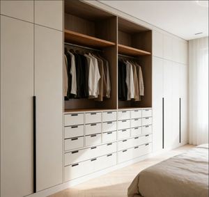 Armario Personalizado con Puertas Corredizas con Espejo, Juego de Muebles de Dormitorio Modernos, Armario de Almacenamiento para Proyectos Hoteleros - Product Image 6
