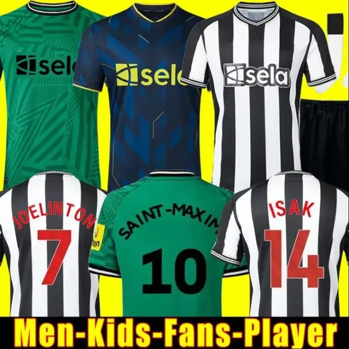 NewcastleS BRUNO G. Maglie da calcio uomini donne bambini divise da calcio calcio partita esercizi di allenamento durevole