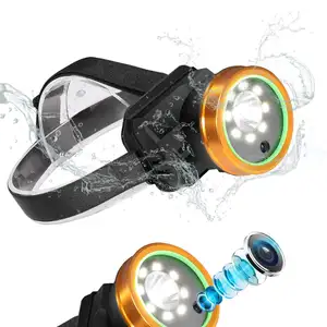 Headlamp Camera Waterproof Super Bright Sport Video Recorder Head Light Cam for Climbing Camping Walking Caving Fishing Cycling