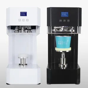 Commerciële Bubble Tea Winkel Kan Sluitmachine Automatische Non Rotary Fles Kom Voedsel Container Sluitmachine
