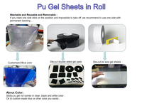 Coussinets de gel de silicone en acrylique à double face auto-adhésifs pour la découpe Feuille d'autocollant acrylique Feuilles de ruban Nano Heavy Duty