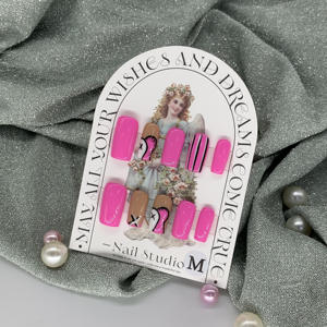 Vente en gros de faux <span class=keywords><strong>ongles</strong></span> personnalisables à presser, kits de cils, <span class=keywords><strong>ongles</strong></span> à presser en acrylique faits <span class=keywords><strong>main</strong></span> par des designers, boîte d'emballage - Product Image 4