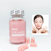 Bonbons gommeux de beauté au collagène OEM sous marque privée pour une peau claire et éclatante, anti-âge