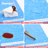 Revêtement de sol en vinyle homogène, sans joint, antidérapant, résistant aux taches d'iodine, pour les pièces, carrelage de sol