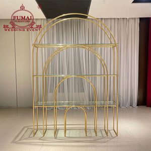 Hotel Event Wedding Event Wine Rack Arch Decorative Frame Bar Back - Product Image 2