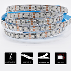 شريط إضاءة ليد مرن مزود بعدد 120 مصباح Led مقاوم للماء رقم <span class=keywords><strong>Ws2812b</strong></span> بقوة 12 فولت و 10 فولت طراز 5050 لتزيين الإضاءة - Product Image 4