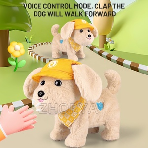 Zhorya Kids Pretend Play Toys Animales de peluche Soft Electronic Rc <span class=keywords><strong>Dog</strong></span> Pet Toy Plush Pet con música - Product Image 3