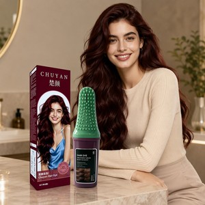 Tinte para el Cabello a Base de Plantas en Crema, Color Borgoña, 200 ml, Botella con Peine, Marca Privada OEM, Venta al por Mayor - Product Image 5