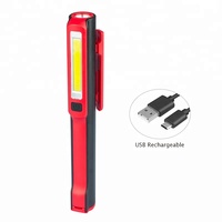 Hot ESEN102-A Promotion cadeau 3W rechargeable rotation stylo de travail lampe de poche LED de haute qualité avec clip