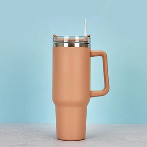 Tasse à café réutilisable de soutien de marque d'ODM de Offre Spéciale avec le couvercle et la paille pour le camping de voyage de gymnase - Product Image 4