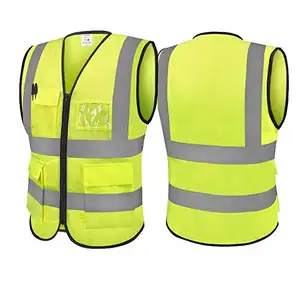 Factor Direct Sales Support Fba Warehouse Reflective High Quality Reflective Safety Construction Vest For Worker Engineer