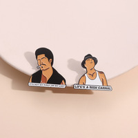 Badge usine directement vente épingles en émail doux en gros drôle homme métal artisanat décoration Logo personnalisé vierge personne broche pour vêtements