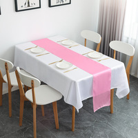 Chemin de table en gros décorations de luxe chemins de table en satin pour anniversaire de mariage