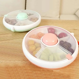 Portable Rotating Snack <b>Container</b>: Great for Children's Snacks, Fruit, and Dried Fruits - Product Image 1