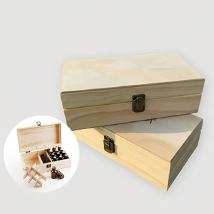 Boîte cadeau en bois carrée artisanale de Taïwan pour huiles essentielles avec impression jet d'encre UV et option de logo personnalisé - Product Image 5