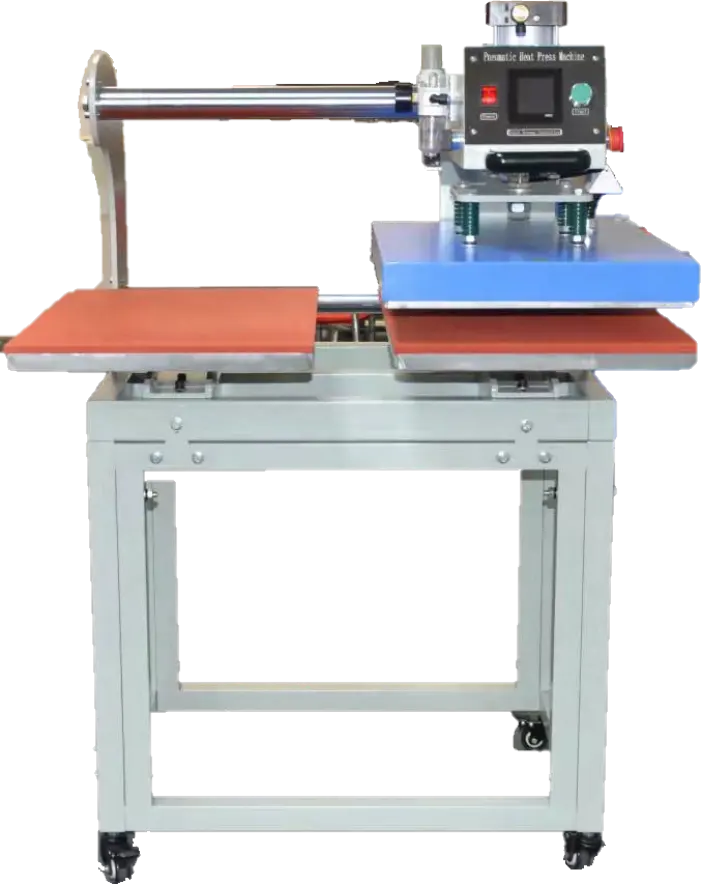 Drucker zentrum wie Doppels tation pneumatische Heiß presse halbautomat ische Sublimation maschine