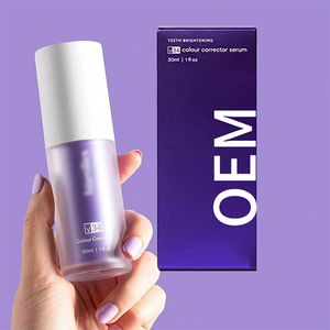 Dentifrice correcteur de couleur violet V34 avancé pour un éclaircissement instantané, sérum blanchissant <span class=keywords><strong>non</strong></span> invasif pour les dents, OEM ODM - Product Image 4