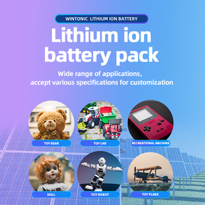 Batteria agli Ioni di Litio Ricaricabile 3.7V 1800mAh 6.66WH <span class=keywords><strong>18650</strong></span> con Cavo e PCM per Auto Giocattolo, Carrello, Piccola Ventola e Luce LED - Product Image 2