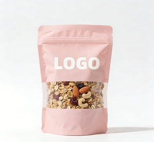 Sacs refermables recyclables personnalisés avec votre logo, de qualité alimentaire, avec lignes de déchirement, pour emballages de noix et autres aliments - Product Image 1