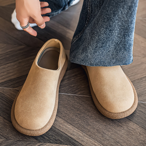 Mocassins rétro en cuir pour hommes <span class=keywords><strong>Birkenstock</strong></span> tout-en-un à enfiler, <span class=keywords><strong>chaussures</strong></span> décontractées en cuir souple, style Derby, avec doublure en maille, pour le quotidien - Product Image 4
