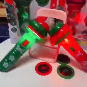 Série de Noël : Lampe torche éducative en plastique, motif Père Noël de dessin animé, lumineuse, écologique, étanche, jouet, fabriquée en usine, pour le Nouvel An et le Printemps - Product Image 5